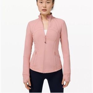 Pink pastel define jacket lululemon size 4